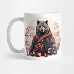 Japanese Bear Samurai Portrait Mug